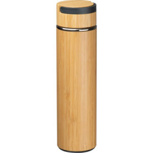 Trinkflasche mit Teesieb aus Bambus