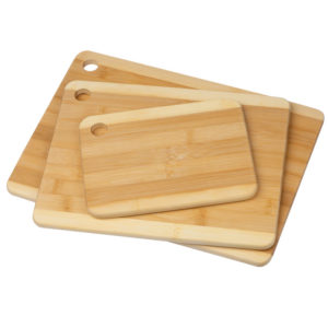 Schneidebretter aus Bambus, 3er Set